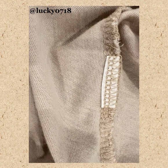 Lauren Moshi Tan & Red Graphic Rose w Arrow Tee Sz S - Picture 6 of 6